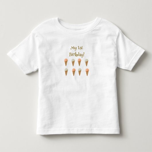 1e verjaardag! T-shirt (Voorkant)