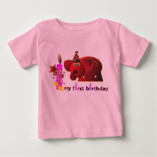 1e verjaardag T-shirts & Shirten: Rode olifant