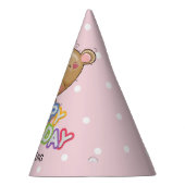 1e verjaardag Teddy Bear Custom Feesthoedjes (Rechts)