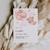 1e verjaardag, teddybeer kaart