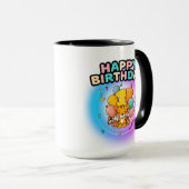 1e verjaardag tijger verjaardagsfeestje voor kinde mok (Voorkant rechts)