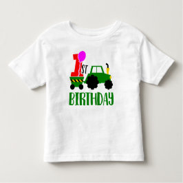 1e Verjaardag Tractor Kinder Shirts