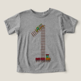 1e Verjaardag Trein Spoorweg Thema 1 jaar oude Kin