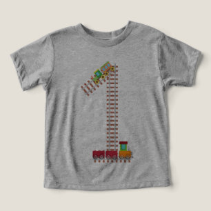 1e Verjaardag Trein Spoorweg Thema 1 jaar oude Kin