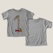 1e Verjaardag Trein Spoorweg Thema 1 jaar oude Kin (Ontwerp Voorkant & Achterkant)