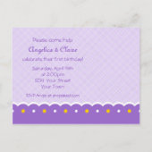 1e verjaardag Twincess Invitation Briefkaart (Achterkant)