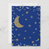 1e Verjaardag Twinkle Little Star Gold Boy Kaart (Achterkant)