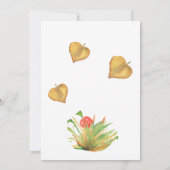 1e verjaardag uitnodiging "Charming Mushroom" (Achterkant)