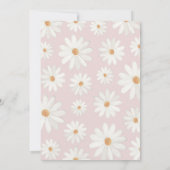 1e verjaardag uitnodiging, Daisy uitnodiging (Achterkant)