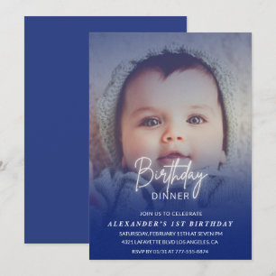 1e verjaardag uitnodiging Verjaardag Diner Foto jo