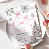 1e verjaardag uitnodiging, winter een verjaardag kaart