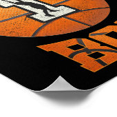 1e verjaardag Uitstekende jongen Basketball Eerste Poster (Hoek)