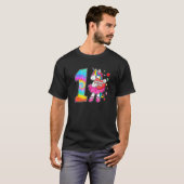 1e verjaardag Unicorn voor meisjes in de leeftijd  T-shirt (Voorkant volledig)