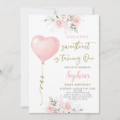 1e Verjaardag Valentijn Uitnodiging (Voorkant)