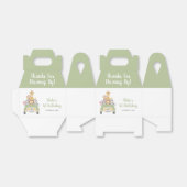 1e verjaardag van Bedankt voor de bescherming van  Bedankdoosjes (Uitgevouwen)