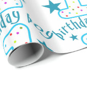 1e verjaardag van de baby-sterren cadeaupapier (Rol Hoek)