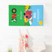 1e verjaardag van de boerderijdieren in de Barnyar Spandoek (Insitu)