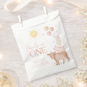 1e verjaardag van de boerderijdieren op de werf va bedankzakje