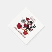 1e verjaardag van de Halloween Cat Cute Cute Hallo Servet (Hoek)