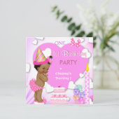 1e verjaardag van de roze etnische afstammelingen  kaart (Staand voorkant)