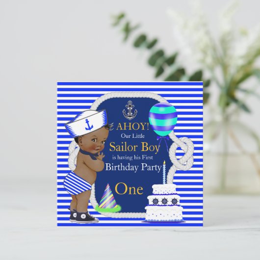 1e verjaardag van de zeemacht van de zeemacht kaart (Staand voorkant)