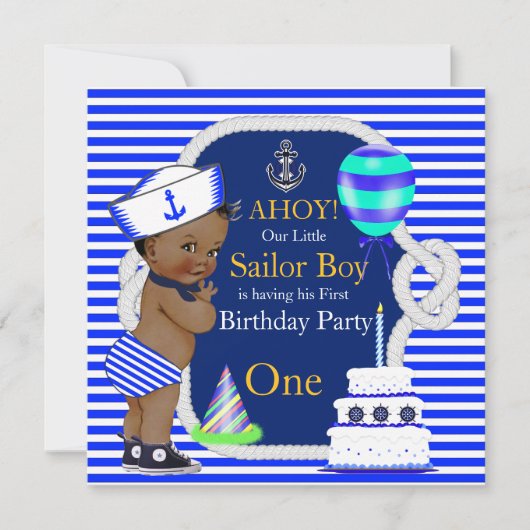 1e verjaardag van de zeemacht van de zeemacht kaart (Voorkant)