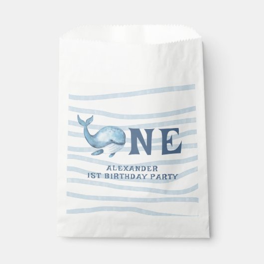 1e verjaardag van een walvis onder het Zee Bedankzakje (Voorkant)
