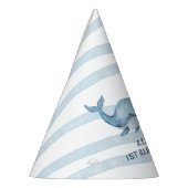 1e verjaardag van een walvis onder het Zee Feesthoedjes (Links)