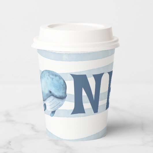 1e verjaardag van een walvis onder het Zee Papieren Bekers (Links)