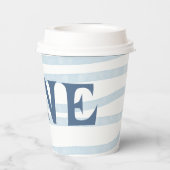 1e verjaardag van een walvis onder het Zee Papieren Bekers (Achterkant)