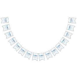 1e verjaardag van een walvis onder het Zee Vlaggetjes