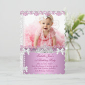 1e verjaardag van het meisje van 10 oktober prinse kaart (Staand voorkant)