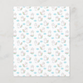 1e verjaardag van het meisje van Birthday met unic Flyer (Achterkant)