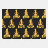 1e verjaardag van het Thema van de Bouw van de Jon Inpakpapier Vel (Voorkant)