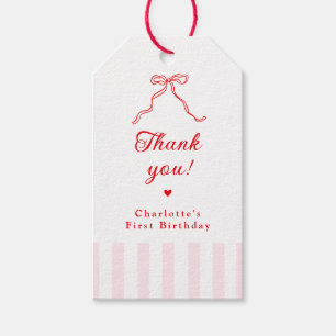1e verjaardag van kleine schat cadeaulabel