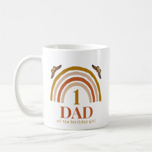 1e verjaardag van meisje aangepast papa koffiemok