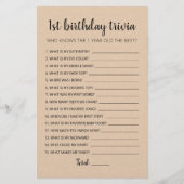 1e verjaardag van Trivia editable game (Voorkant)