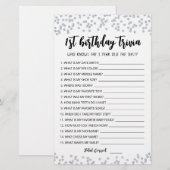 1e verjaardag van Trivia editable game (Voorkant / Achterkant)