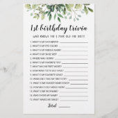 1e verjaardag van Trivia editable game (Voorkant)