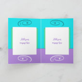 1e verjaardag Voeg naam meisje schattige olifant p Kaart (Binnen)