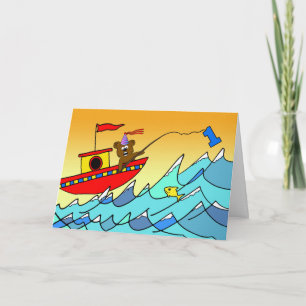 1e verjaardag voor kind, feest Beer Gevist Kaart