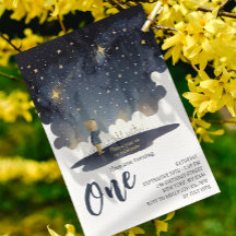 1e verjaardag Waterverf van de hemel