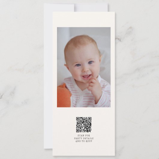 1e verjaardag Waterverf van de hemel Kaart (Achterkant)