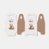 1e Verjaardag Wild Een beer modern elegant feest Bedankdoosjes (Uitgevouwen)