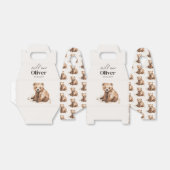 1e Verjaardag Wild Een beer modern elegant feest Bedankdoosjes (Uitgevouwen)