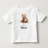 1e Verjaardag Wild Een beer modern elegant feest Kinder Shirts (Voorkant)