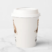 1e Verjaardag Wild Een beer modern elegant feest Papieren Bekers (Links)