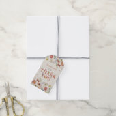 1e verjaardag Wild & Onederful Terracotta Bedankt Cadeaulabel (Met Touw)