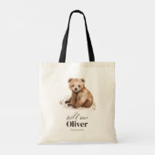 1e verjaardag Wilde Een beer moderne elegante part Tote Bag (Achterkant)