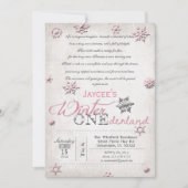 1e Verjaardag Winter Onederland Uitnodiging (Voorkant)